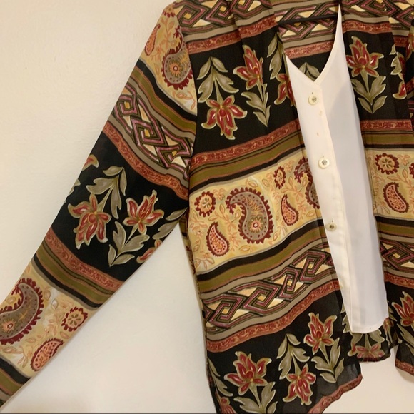 Sixth Sense Lightweight Patterned Blouse - Picture 2 of 5